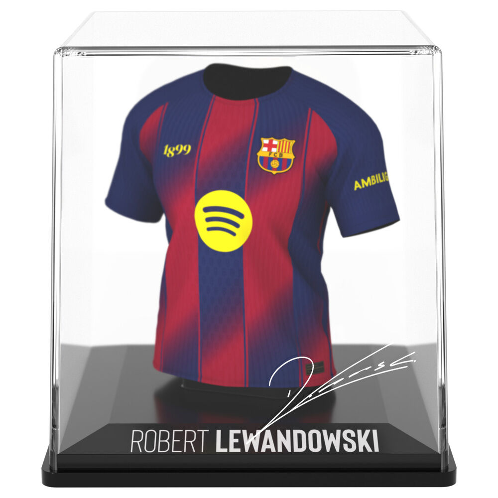 FC Barcelona Lewandowski mini t-shirt figure Nerdscape
