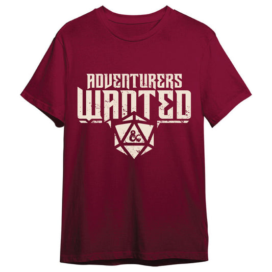 Dungeons & Dragons Adventurers Wanted adult t-shirt Nerdscape