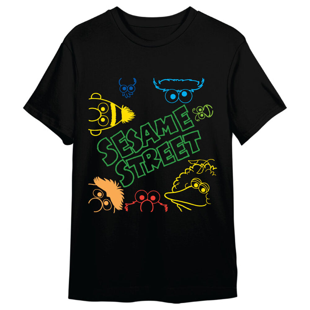 Sesame Street Faces adult t-shirt Nerdscape