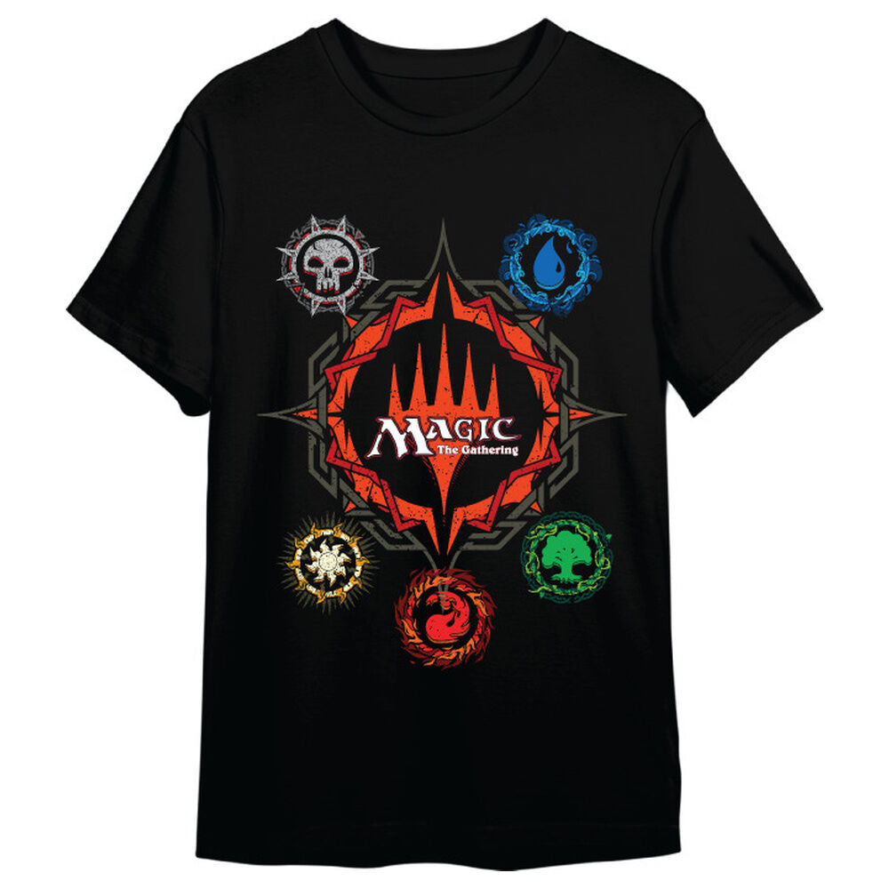 Magic the Gathering Mana Symbols adult t-shirt Nerdscape