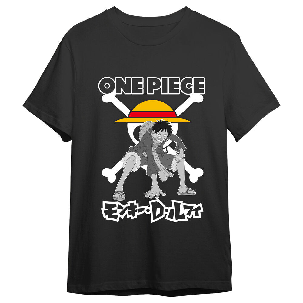 One Piece Monkey D. Luffy Skull adult t-shirt Nerdscape
