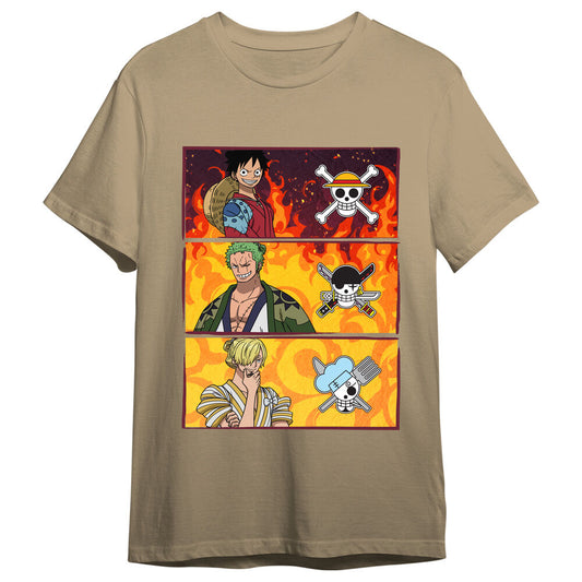 One Piece Monkey D. Luffy, Roronoa Zoro & Sanji adult t-shirt