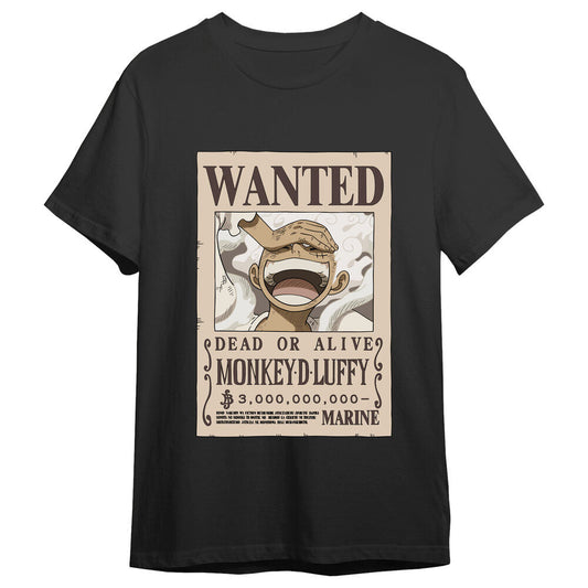 One Piece Monkey D. Luffy Wanted adult t-shirt Nerdscape