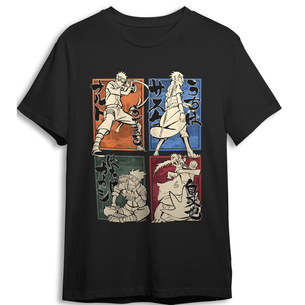 Naruto Shippuden Characters adult t-shirt Nerdscape