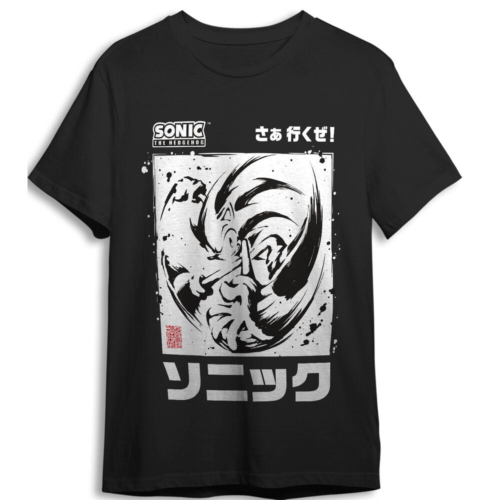 Sonic the Hedgehog Black Brush adult t-shirt Nerdscape