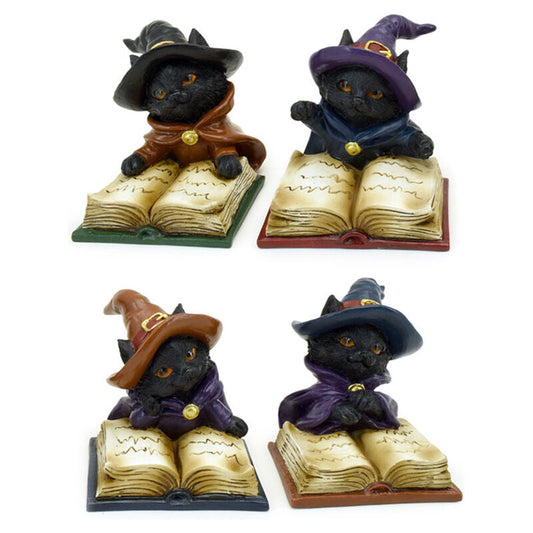 Black Cat Witch's Book of Spells assorted figure Nerdscape