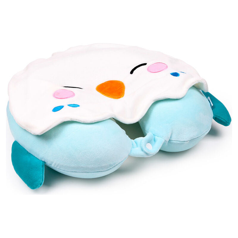 Hoodeazzz Kiki The Parakeet hooded travel pillow Nerdscape
