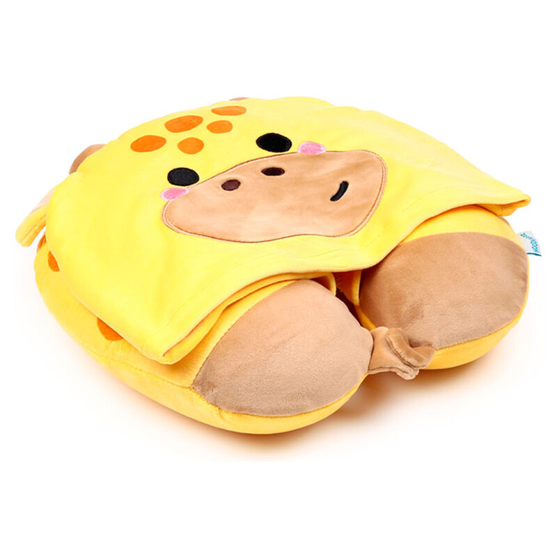 Hoodeazzz Raffi The Giraffe hooded travel pillow Nerdscape