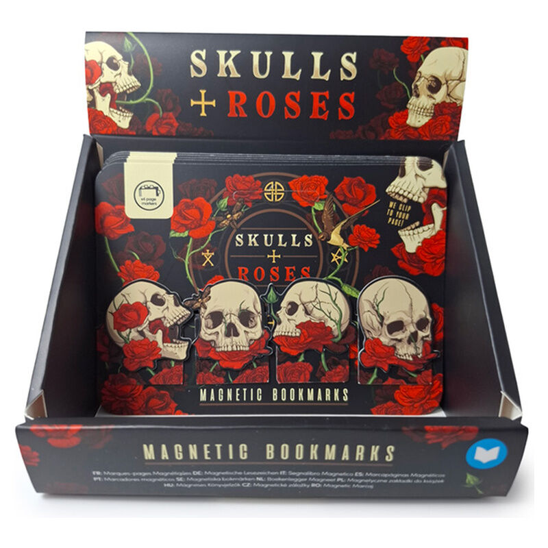 Skulls and Roses assorted bookmark Nerdscape
