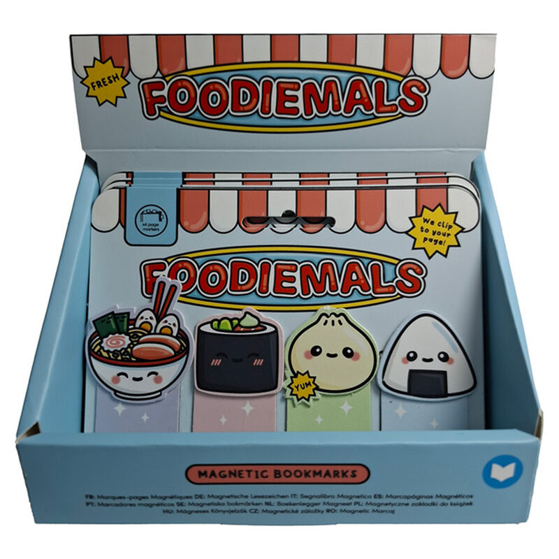 Foodiemals Ramen and Sushi magnetic bookmark set Nerdscape