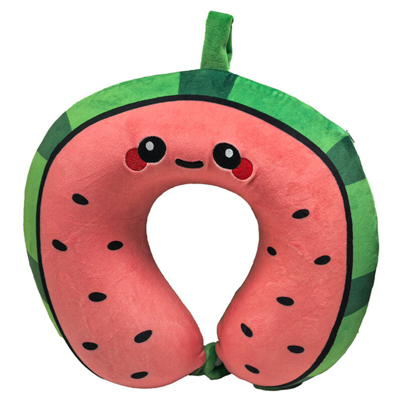 Relaxeazzz Foodiemals Wool The Watermelon travel pillow Nerdscape