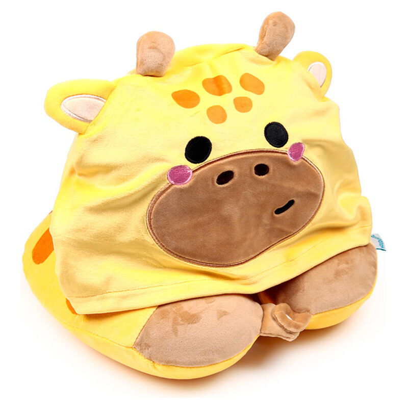 Hoodeazzz Raffi The Giraffe hooded travel pillow Nerdscape