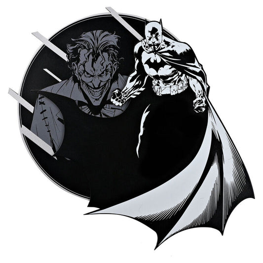 DC Comics Batman & Joker wooden layered round plaque