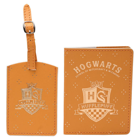 Harry Potter Hufflepuff passport holder & luggage tag Nerdscape