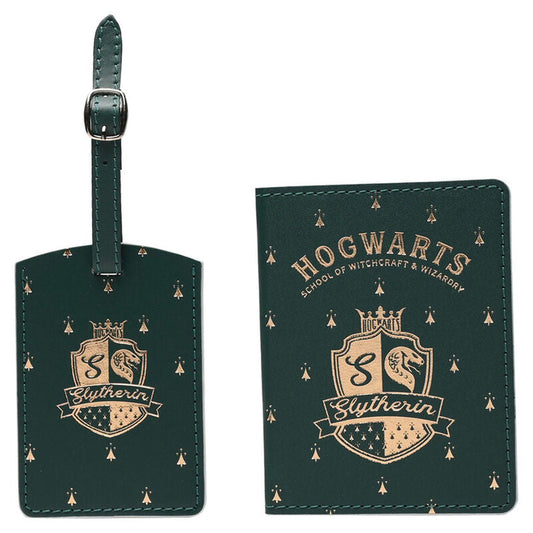 Harry Potter Slytherin passport holder & luggage tag Nerdscape