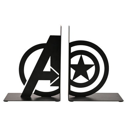 Marven Avengers Captain America metal bookends Nerdscape