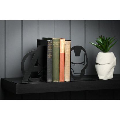 Marven Avengers Iron Man metal bookends Nerdscape