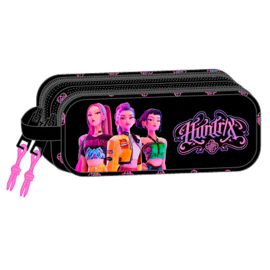 KPop Demon Hunters Negra 3D double pencil case Nerdscape