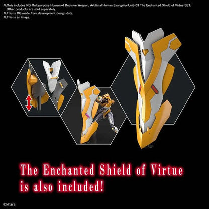 Mobile Suit Evangelion The Enchanted Shield of Virtue Unit-03 RG Multipurpose Humanoid Decisive Weapon model kit figure Nerdscape
