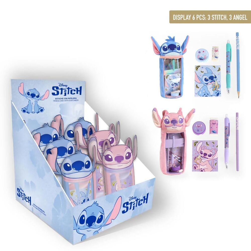 Disney Stitch assorted plush pencil case Nerdscape