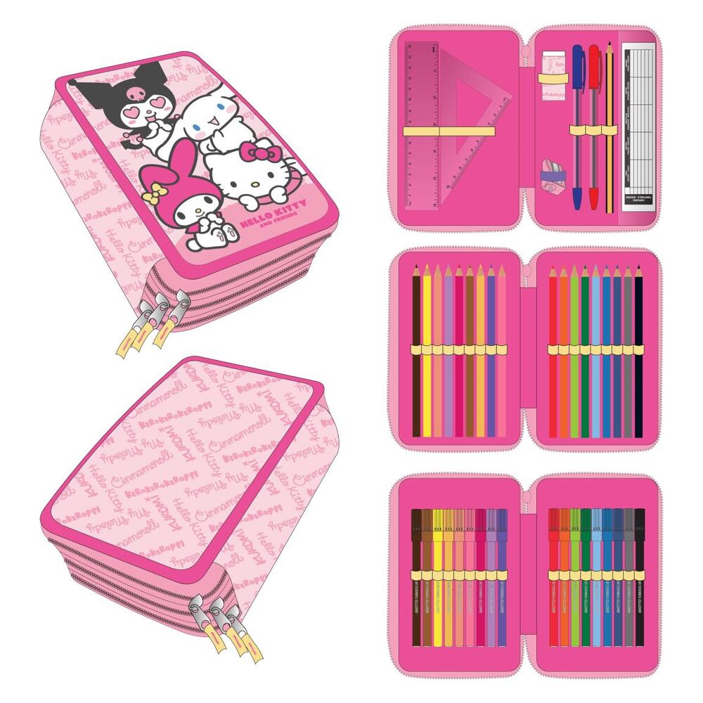 Hello Kitty and Friends triple pencil case Nerdscape