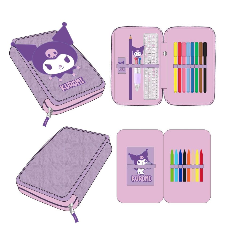 Hello Kitty Kuromi double pencil case Nerdscape