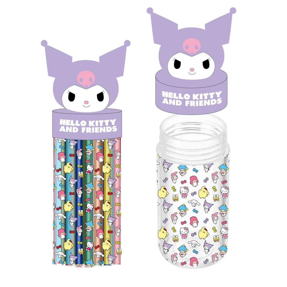 Hello Kitty Kuromi pot pencil case Nerdscape