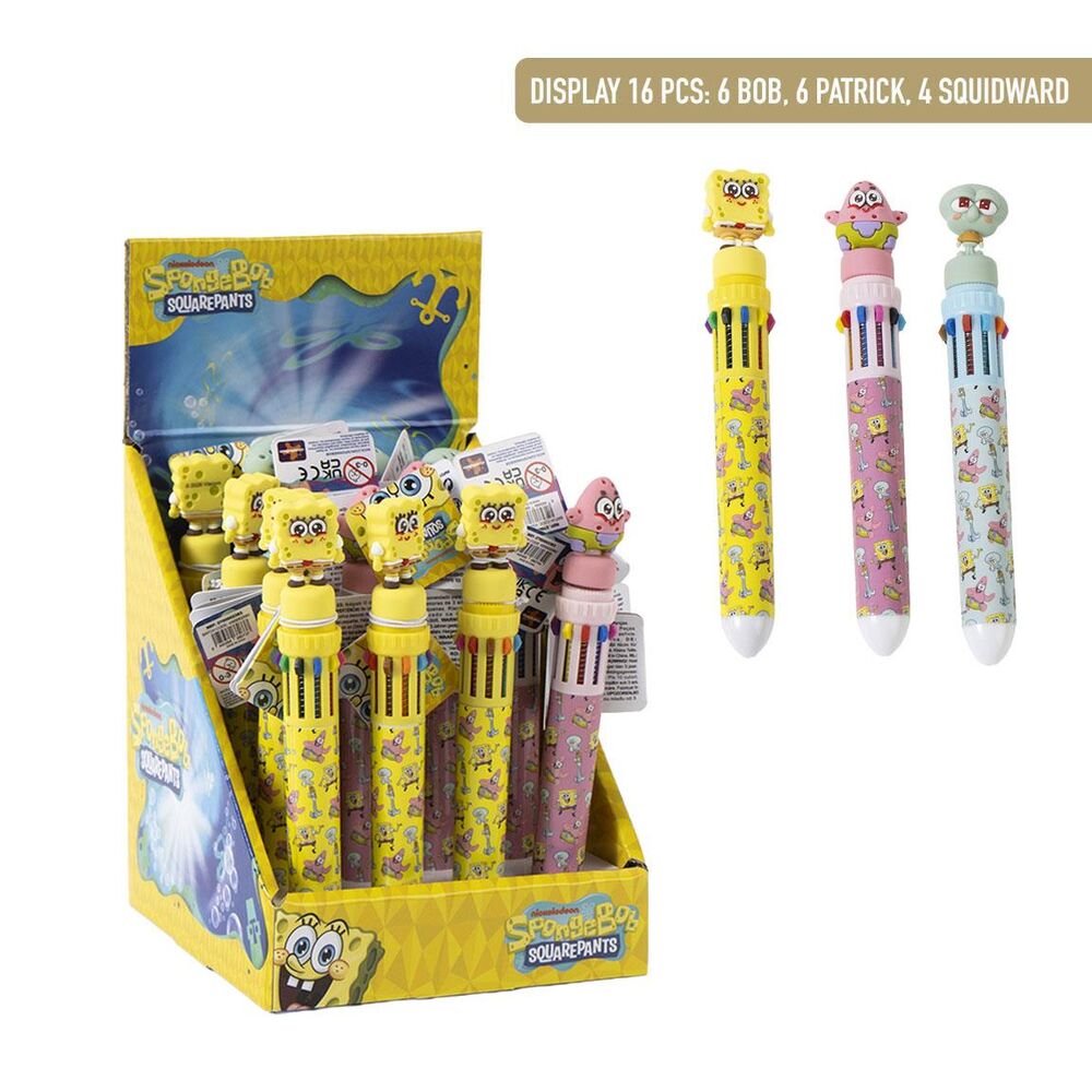 Bob Sponge assorted coloured pen Nerdscape