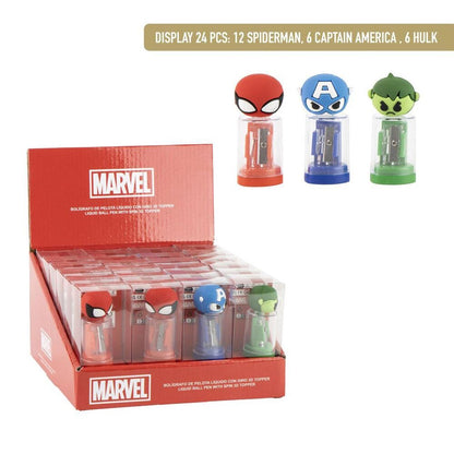 Marvel Avengers assorted pencil sharpener with container Nerdscape