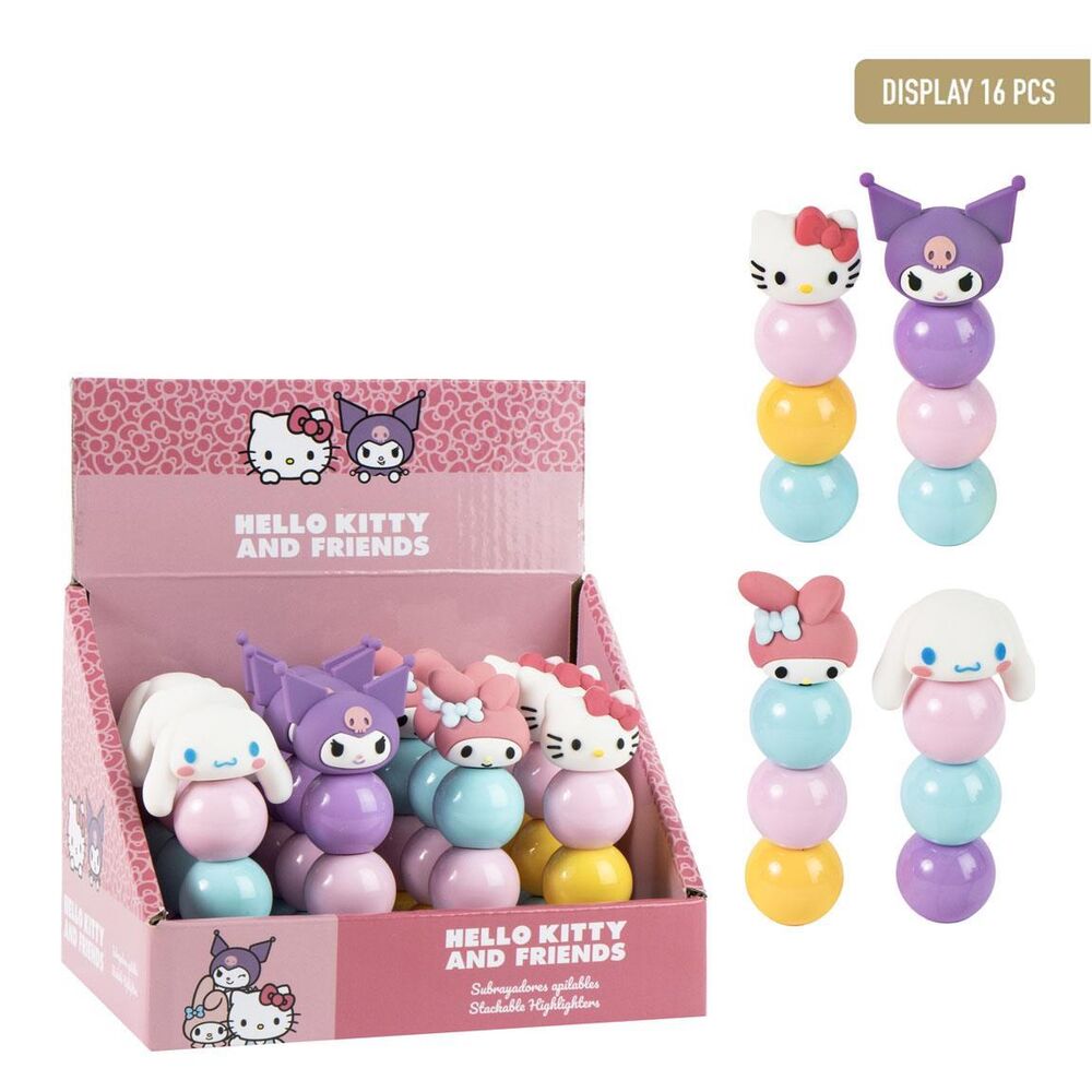 Hello Kitty assorted stackable highlighter Nerdscape