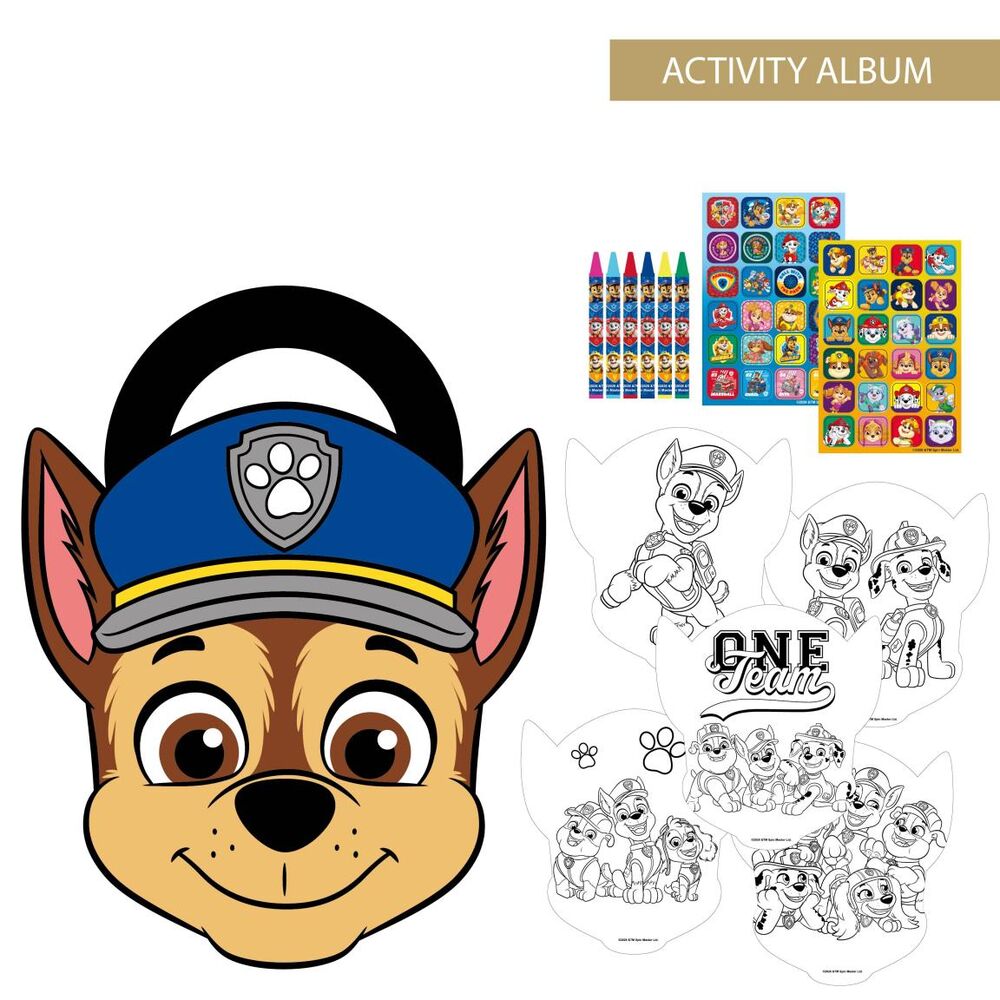 Paw Patrol Chase colouring activity book Nerdscape