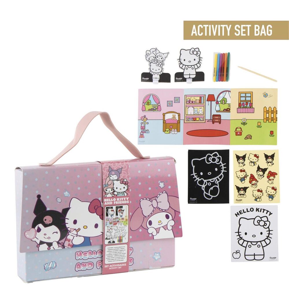 Hello Kitty and Friends Colouring bag set Nerdscape