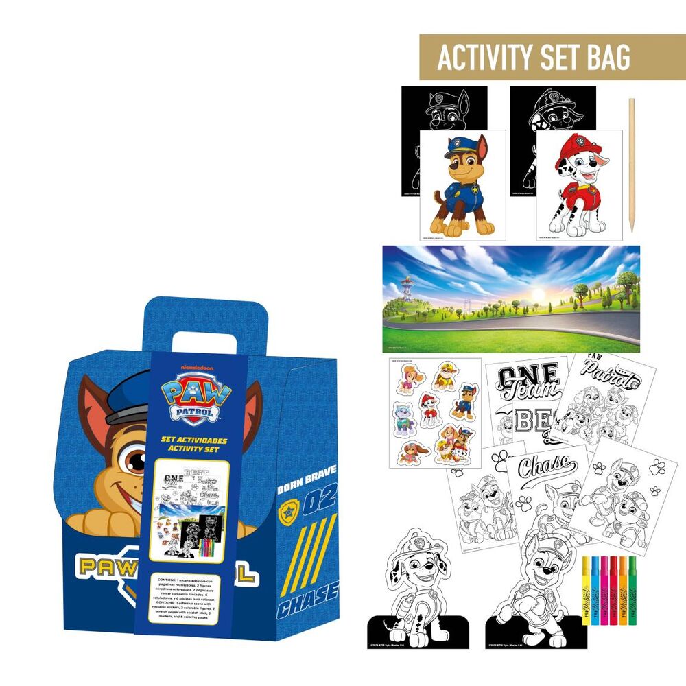 Paw Patrol Colouring backpack set Nerdscape