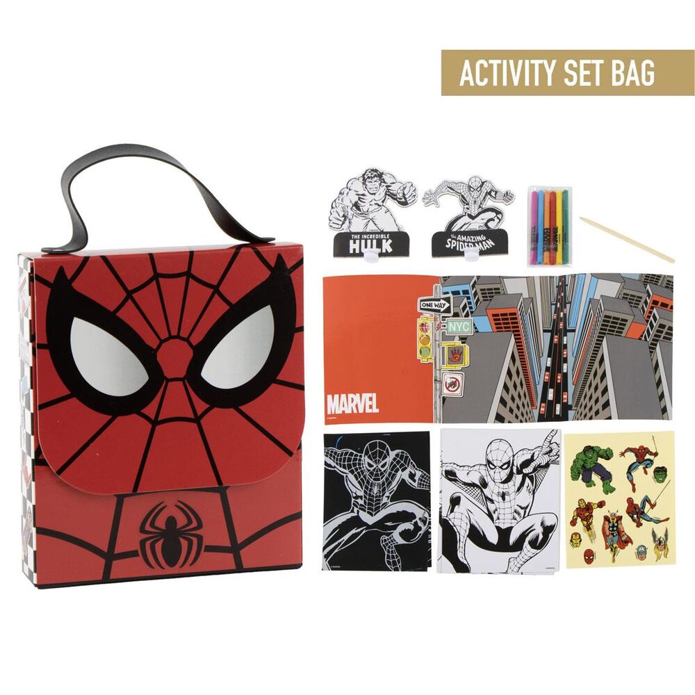 Marvel Spiderman Colouring backpack set Nerdscape