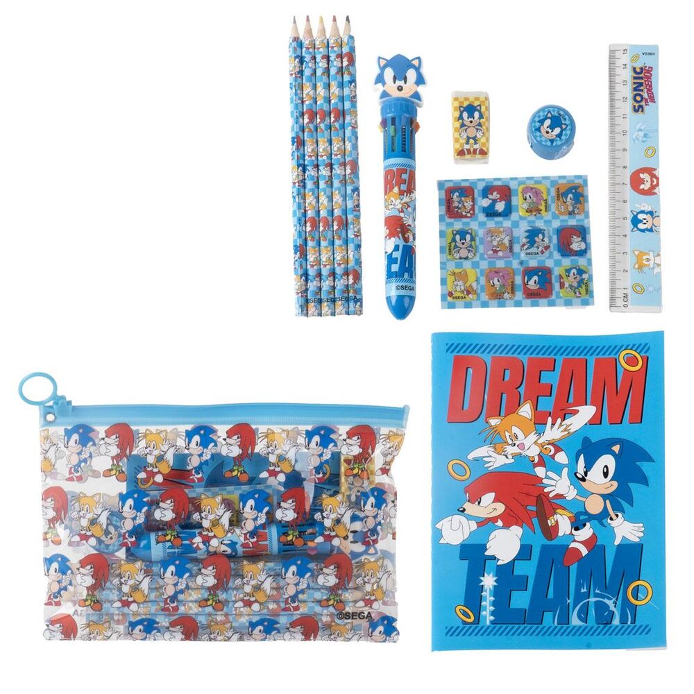 Sonic the Hedgehog Stationery set Nerdscape