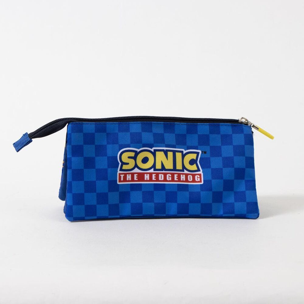 Sonic the Hedgehog triple pencil case Nerdscape