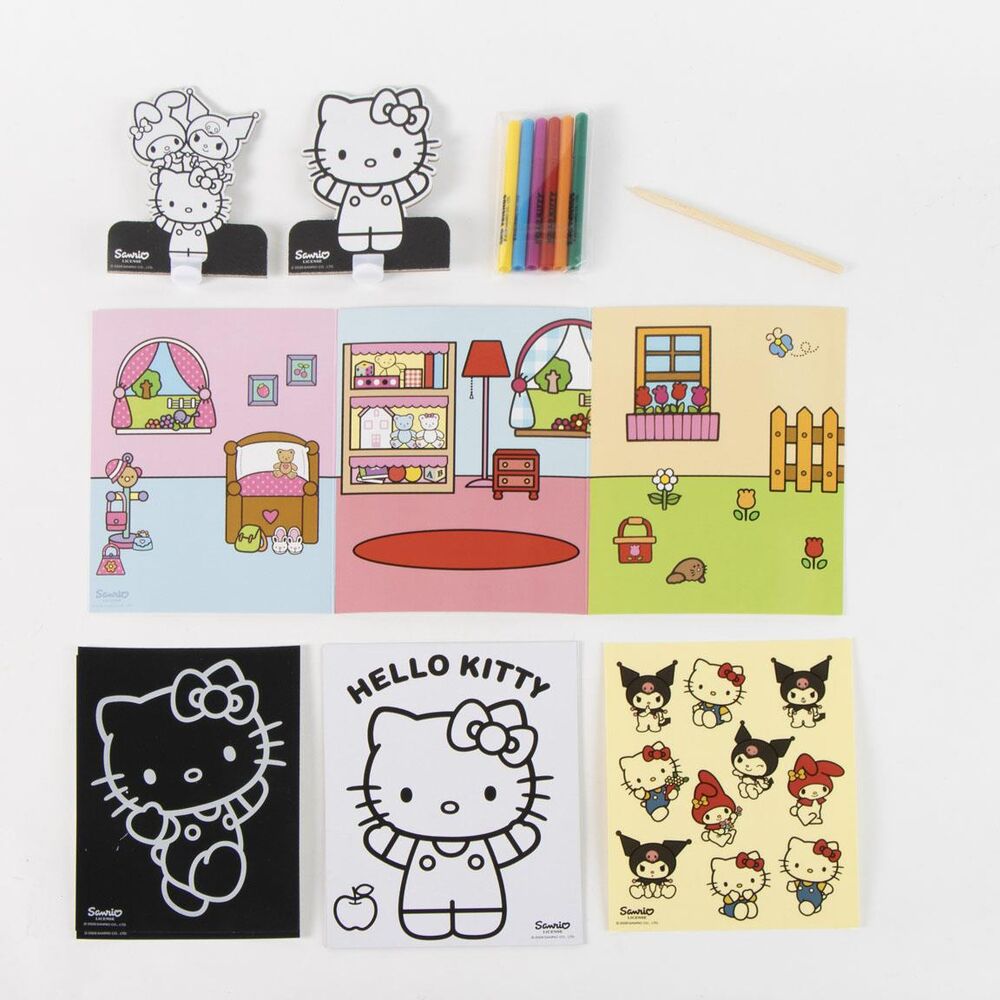 Hello Kitty and Friends Colouring bag set Nerdscape
