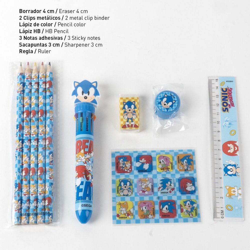 Sonic the Hedgehog Stationery set Nerdscape