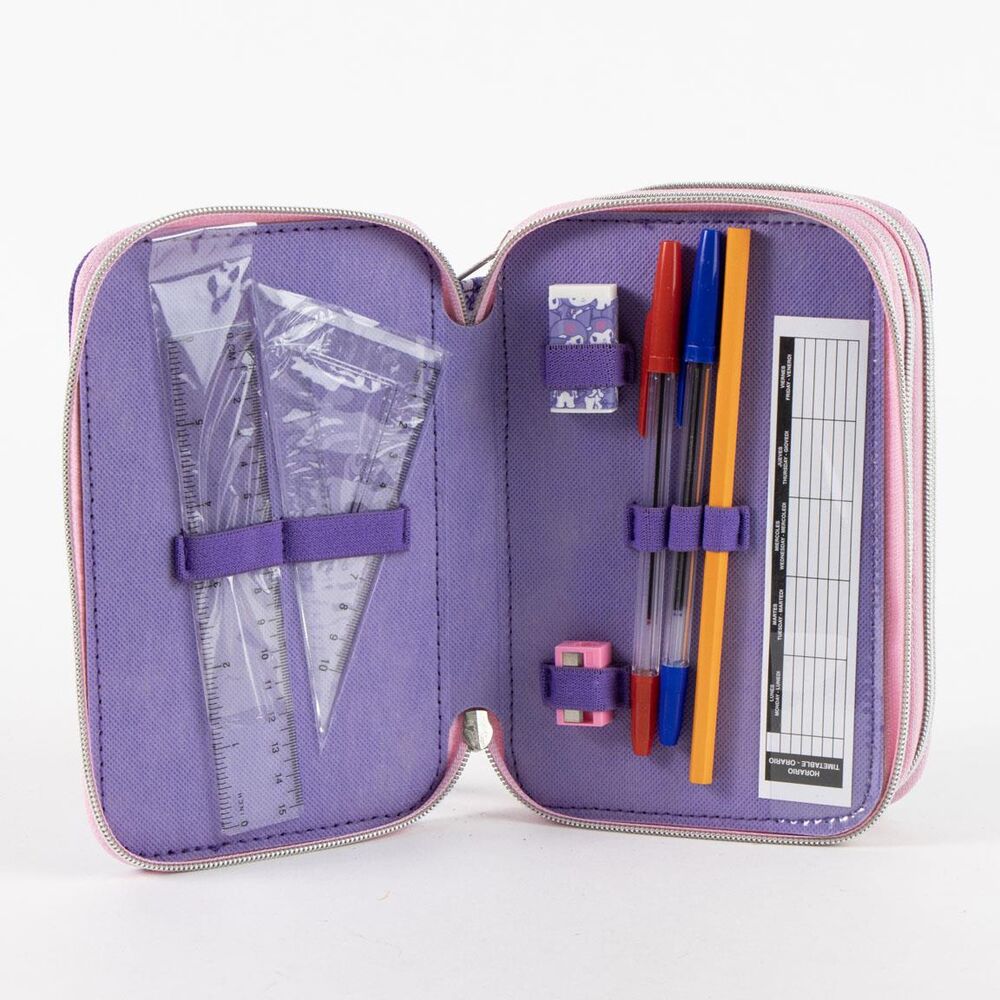 Hello Kitty Kuromi triple pencil case Nerdscape