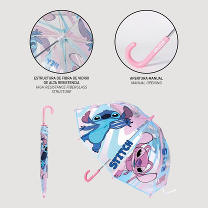 Disney Stitch bubble manual umbrella 45cm Nerdscape
