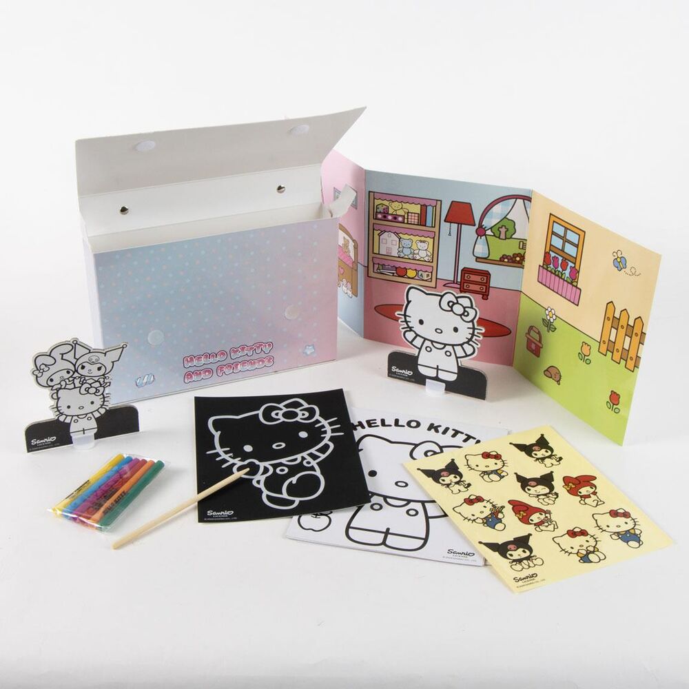 Hello Kitty and Friends Colouring bag set Nerdscape