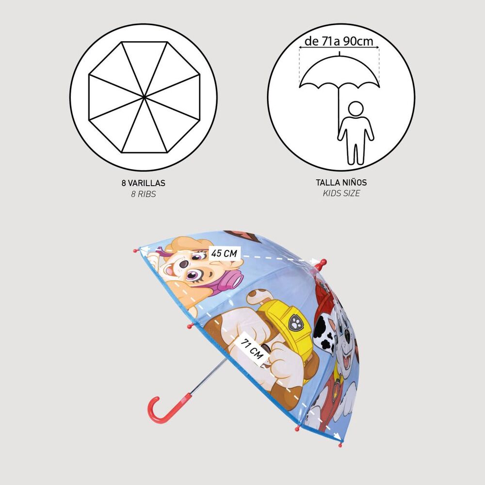Paw Patrol bubble manual umbrella 45cm Nerdscape