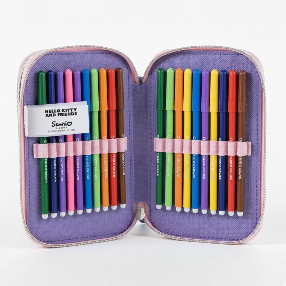 Hello Kitty Kuromi triple pencil case Nerdscape