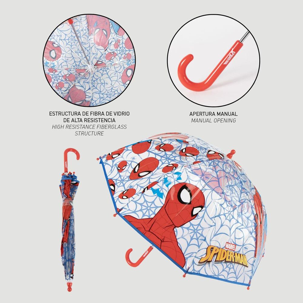 Marvel Spiderman POE manual umbrella Nerdscape