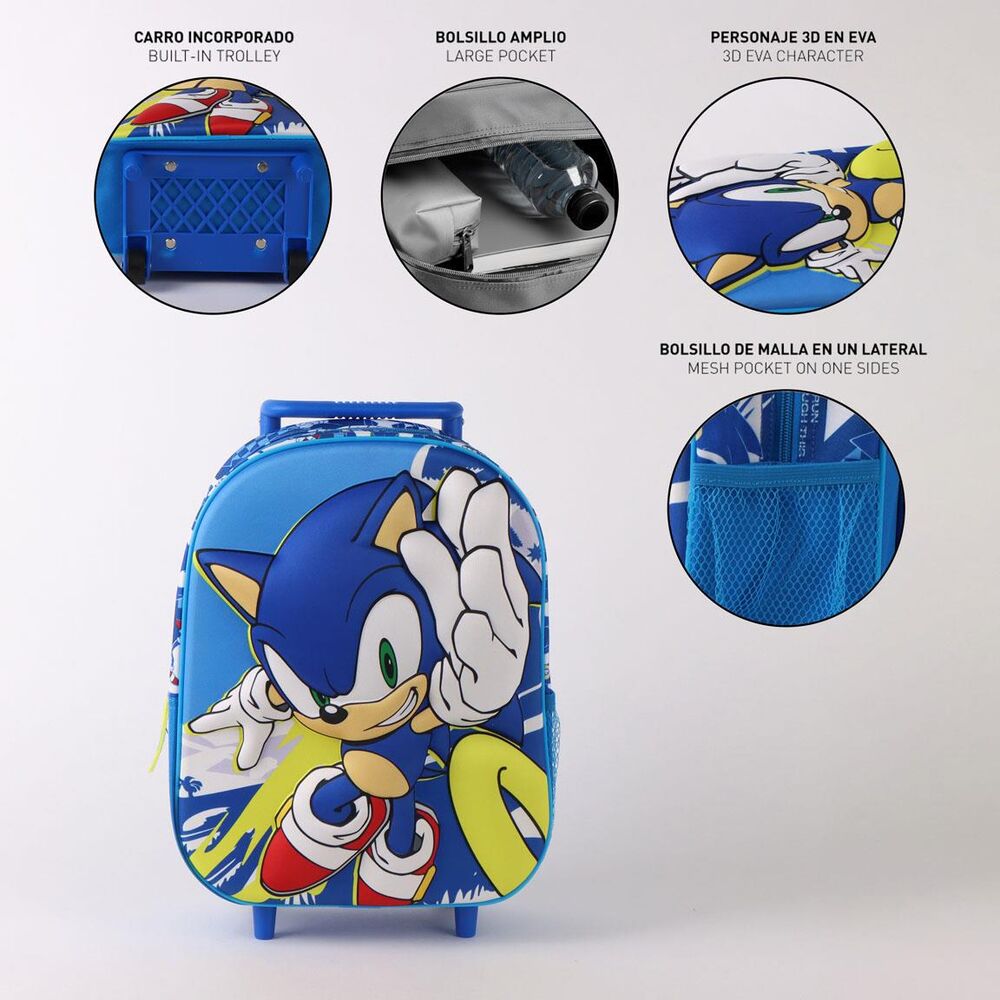 Sonic the Hedgehog 3D trolley 30cm Nerdscape