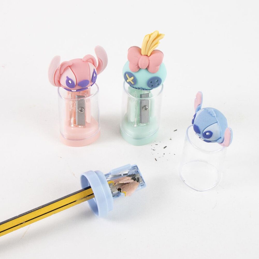 Disney Stitch assorted pencil sharpener with container Nerdscape