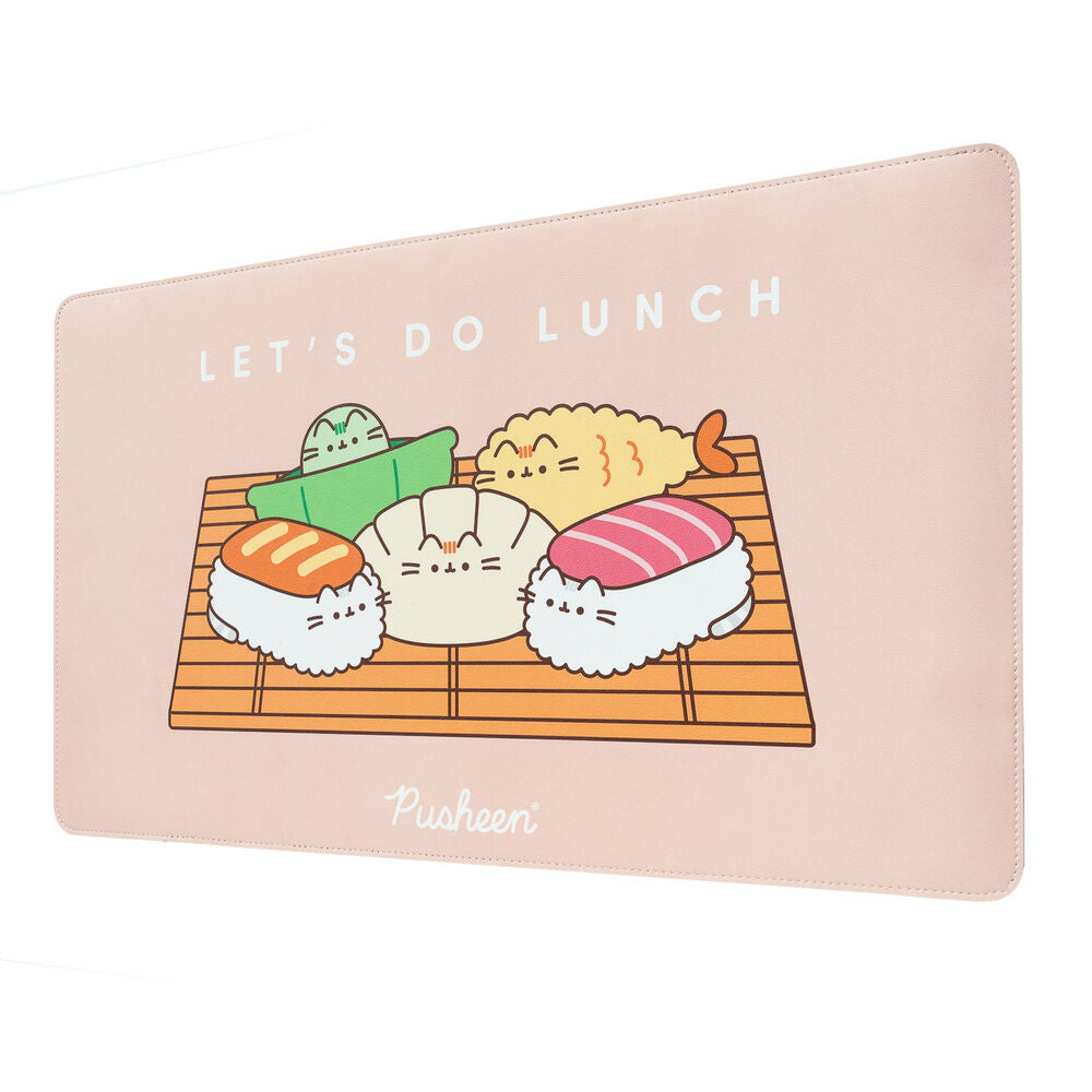 Pusheen Sushi Roll gaming desk mat Nerdscape