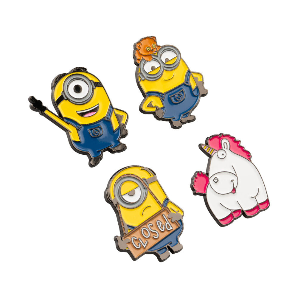 Minions set of 4 pins Nerdscape