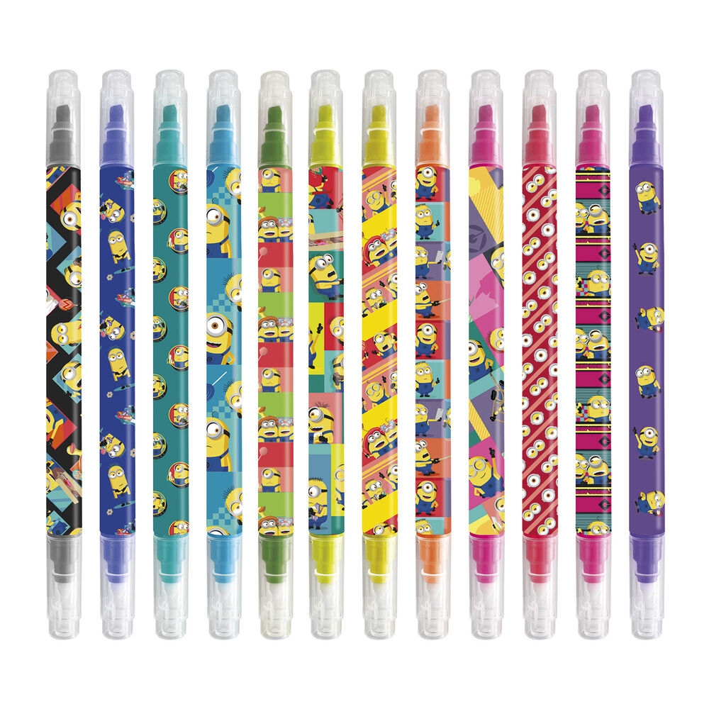 Minions set of 12 erasable makers Nerdscape