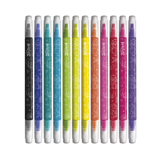 Disney Stitch set of 12 erasable makers Nerdscape
